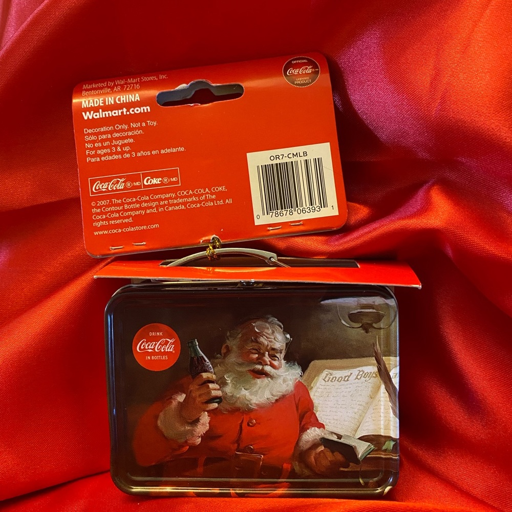 Four/set 2007 Coca-Cola Santa Hanging Ornament and Gift Card Holder. NWT. - Picture 5 of 9